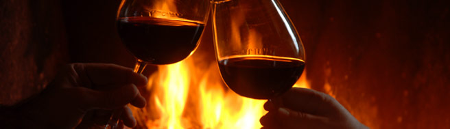Wine by the fire